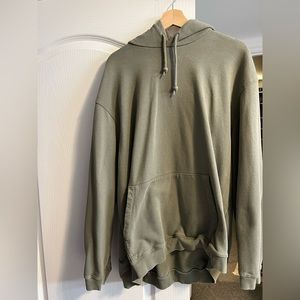 GAP Men’s Olive Green Plain Hoodie - XXL